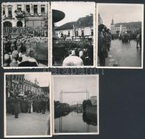 1940 Kolozsvár felszabadult 12 db eredeti bevonulási fotó 6x9 cm