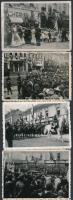 1941 Szabadka felszabadult 11 db eredeti bevonulási fotó 6x9 cm