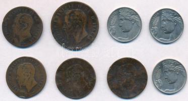 Olaszország 1861-1913. 5c-20c 8db-os vegyes fémpénz tétel T:1--3-
Italy 1861-1913. 5 Centesimi - 20...