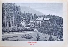 Tátra, leporello album 12 lappal. Divald Károly / leporello album with 12 cards