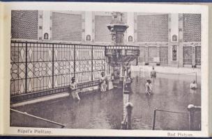 Pöstyénfürdő, Bad Piestany; 12 lapos leporello album. G. Jilovsky / leporello album with 12 cards