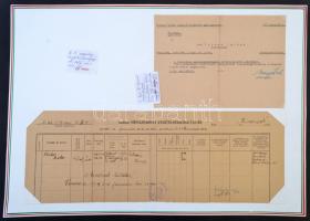 1880-1945 MIlitária tétel: Régi obsit (végelbocsájtó levél) zétényi Csukás Kálmán halotti értesítője...