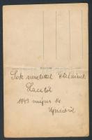 1943 Munkaszolgálatos dokumentumai: 3 db nyírfakéregre írt tábori lap Oroszországból küldve, 1 db fé...