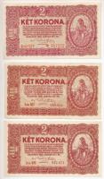 1917. 2K + 1920. 1K + 1920. 2K (2x) "2aa" + 1920. 2K "2ab" csillagos sorszám + 1...