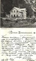 1899 Körmöcbánya, Kremnica; Vadászkürt nyaralóhely / villa (vágott / cut)