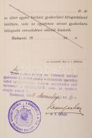 1916 Dr. Boga Dezső (1891-?) katonaorvos fényképes szolgálati könyve az egyéves kötelező kórházi gya...