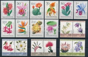 1965-1985 Flower 6 sets 1965-1985 Virág motívum 6 klf sor 2 db stecklapon