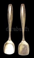 Ezüst (Ag.) kis kanál (2 db), jelzett, h:8 cm  nettó:10 g