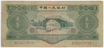 Kínai Népköztársaság 1953. 3Y T:III- China / Peoples Republic 1953. 3 Yüan C:VF Krause 868