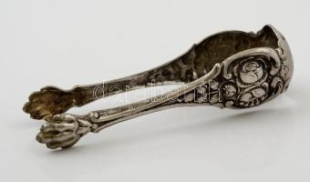 Ezüst (Ag.) cukorfogó, jelzett, h:11 cm  nettó:37 g