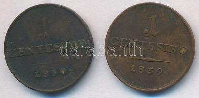 Olasz Államok / Lombardia-Velence 1839V 1c Cu + 1850M 1c Cu T:2
Italian States / Lombardy-Venetia 1...