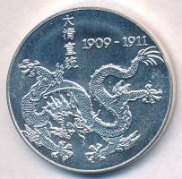 Kínai Népköztársaság 1994. "Az utolsó Kínai Császár - Pu Yi" jelzetlen Ag emlékérem német ...