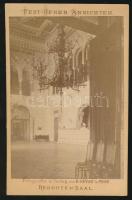 cca 1860-70 Pesti Vigadó belső tere, Gévay Béla, keményhátú fotó, 10x6 cm.