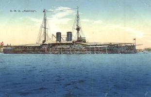 SMS Radetzky az Osztrák-Magyar Monarchia Radetzky-osztályú pre-dreadnought csatahajója / K.u.K. Kriegsmarine Linienschiffe. C. Costalunga