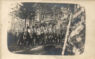 K.u.K. Infanterieregiment v. Hindenburg No. 58. 15. Feldkompanie, soldiers music band, group photo