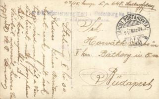 K.u.K. Infanterieregiment v. Hindenburg No. 58. 15. Feldkompanie, soldiers music band, group photo