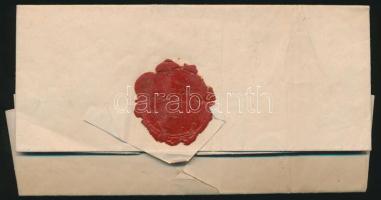 1861 Krassó megye határozata a megyei hivatalos nyelv tárgyában, viaszpecséttel