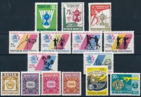 1973-1988 15 db klf bélyeg, közte teljes sorok, 1973-1988 15 stamps