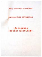 1962. "Angyalföldi Bútorgyár Törzsgárda arany fokozat" zománcozott kitűző viselésre jogosí...