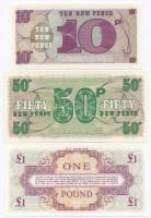 Nagy-Britannia / Katonai kiadás 1962. 1Ł "4. sorozat" + 1972. 10p "6. sorozat / 2. ki...