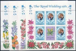 Prince Charles and Lady Diana's wedding minisheet set, Károly herceg és Lady Diana esküvője kisívsor