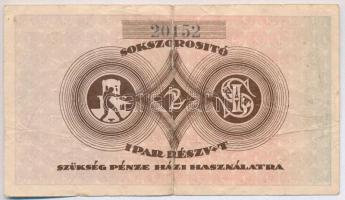 Budapest 1921. 2K "Sokszorosító Ipar Részvénytársaság" T:III,III-