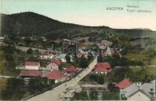 Cacica, Kaczyka; Czesc zachodnia / Westteil / western part of the town, general view + Távbeszélő osztag tábori posta