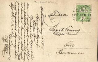 1913 Budapest XVIII. Pestszentlőrinc, Pusztaszentlőrinc; családi csoportkép, photo (EB)