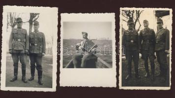 3db német katonákat ábrázoló fotó a II. világháborúból