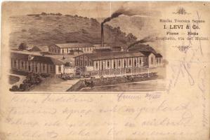 Fiume, Riecka Tvornica Sapuna / I. Levi & Co. szappangyár /  soap factory, litho (fa)