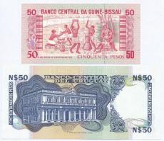 Guinea-Bissau 1990. 50P + Uruguay 1989. 50P T:I
Guinea-Bissau 1990. 50 Pesos + Uruguay 1989. 50 Pes...