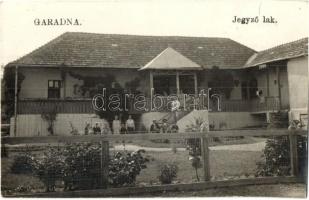 1933 Garadna, Jegyzői lak, Kardos Imre műterme, photo
