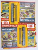 A Vasútmodellezés 1-2. száma, hozzá tartozó modellekkel, összesen 5 db