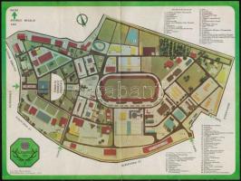 1971 Budapesti Vadászati Világkiállítás kitöltetlen oklevél + a kiállítás színes térképe + kiállítás...
