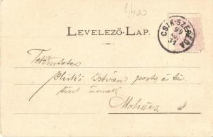 1899 Csíkszereda, Miercurea Ciuc; Nagyerdői út, Wlaszlowits Gusztáv, György Jakab Márton kiadása / s...