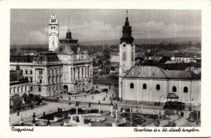 Nagyvárad, Szent László templom, Városháza, Oradea, church, town hall