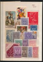 19 db délszláv reklám levélzáró / poster stamps