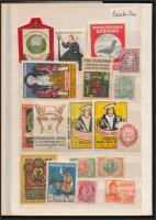 18 db Skandináv levélzáró /  poster stamps