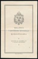 1926 Meghívó a Szentendrei Művésztelep kiállítására.