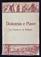 Ricci, Ettore: Dolomia e Piave. La provincia di Belluno. Belluno, 1932-1933, Silvio Benetta. Számos fekete-fehér fényképpel. Papírkötésben, jó állapotban.
