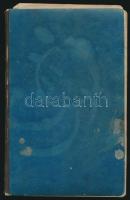 Jelzés nélkül: Vázlat füzet, kb 30 db skiccel, több helyen szakadással és folttal,  20×11 cm