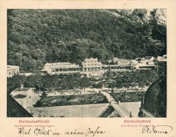 Herkulesfürdő Faltkarte