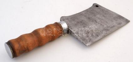 Régi hentesbárd, jó álapotban, h: 24 cm