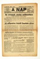 1914 A Nap című újság XI. évfolyamának 347. száma, benne háborús hírekkel