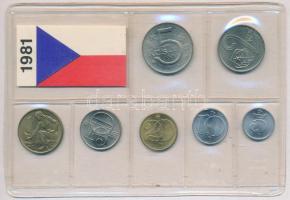 Csehszlovákia 1981. 5h-5K (7xklf) forgalmi sor fóliatokban T:1
Czechoslovakia 1981. 5 Haleru - 5 Ko...