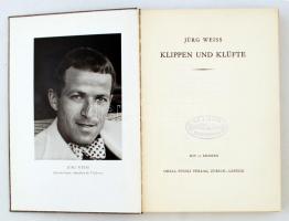 Weis, Jürg: Klippen und Klüfte. Zürich - Leipzig, 1942, Orell Füssli Verlag. Fekete-fehér illusztrác...
