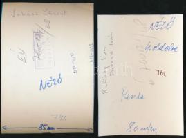 cca 1960-1970 Keleti Éva fotók, 3 db (Drahota Andrea, Juhász Jácint, Ruttkai Éva, Darvas Iván), sajt...