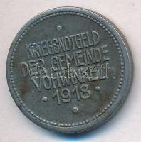 Német Birodalom / Vohwinkel 1918. 10pf Fe "Vohwinkel község háborús szüksépénze" T:2,2-
G...