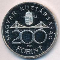 1992. 200Ft Ag &quot;MNB&quot; T:PP ujjlenyomat, fo., kis patina 
Adamo F13