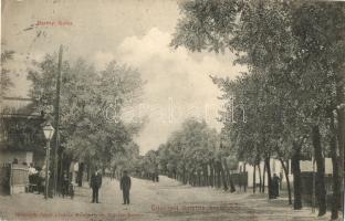 Balatonberény, Fő utca, Neumark Adolf kiadása (ázott sarok / wet corner)